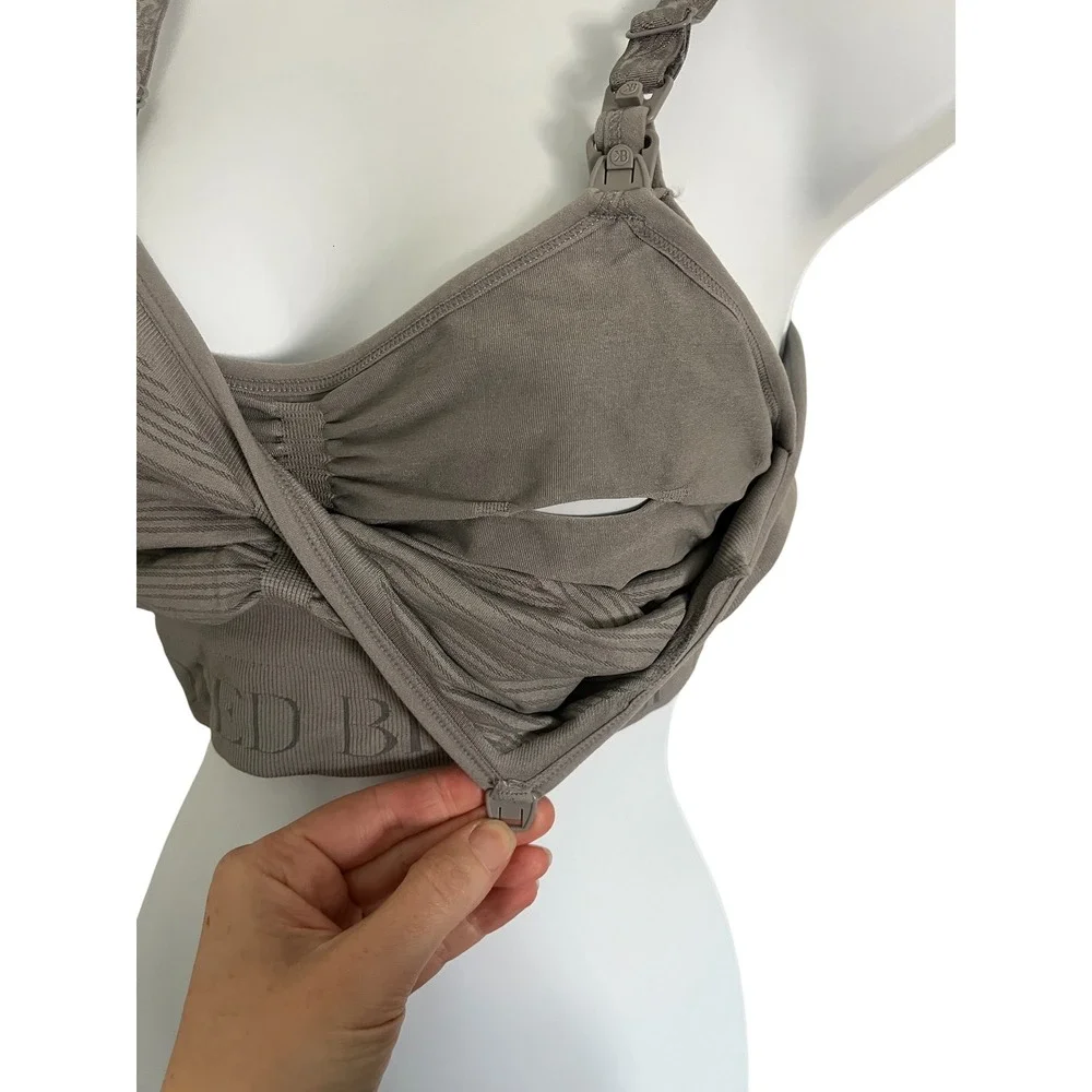 KINDRED BRAVELY Maternity Sublime Hands-Free Pumping and Nursing Bra in Grey